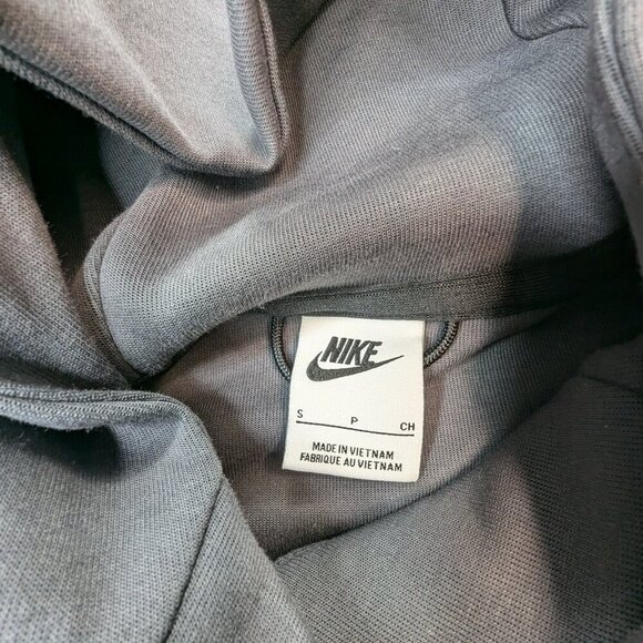 Nike Men's Tech Fleece Pullover Graphic Hoodie Anthracite Gray Sz S - Picture 14 of 15